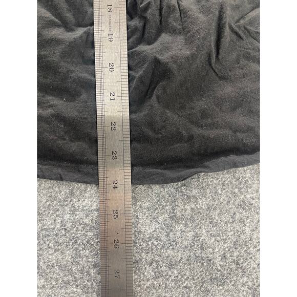 Terra & Sky Black Lace Crochet Yoke Short Sleeve Top Blouse Women's Size 2X - Picture 5 of 7